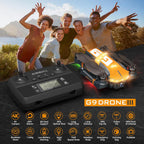 GPS Drones with 4K Camera for Adults with Brushless Motor and Follow Me Mode,Long Flight Time and Distance,5G FPV Transmission and Auto Return,G9 Foldable RC Quadcopter for Beginner,Under249g (Dark gray)