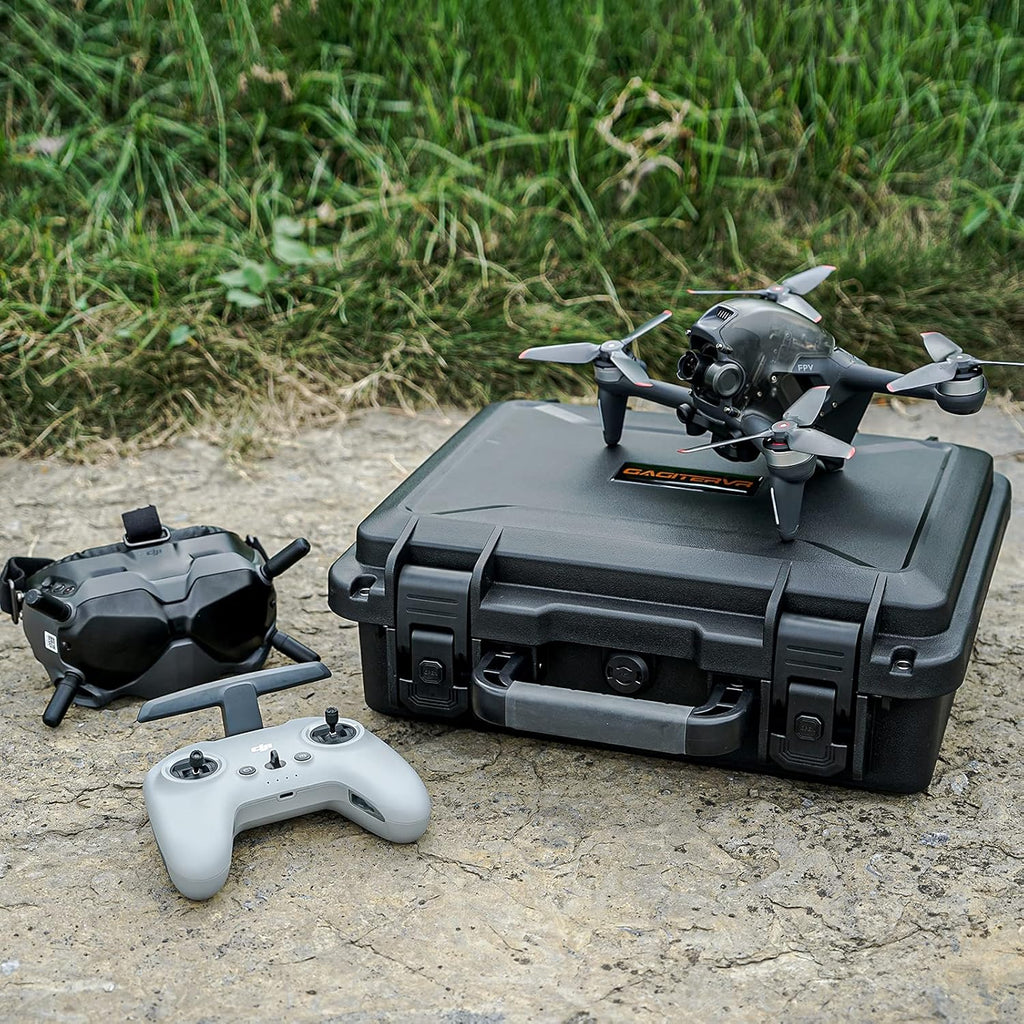 GAGITERVR Hard Carrying Case for DJI FPV Drone, Waterproof Suitcase for FPV Combo Fly More and Accessories Safe and Portable
