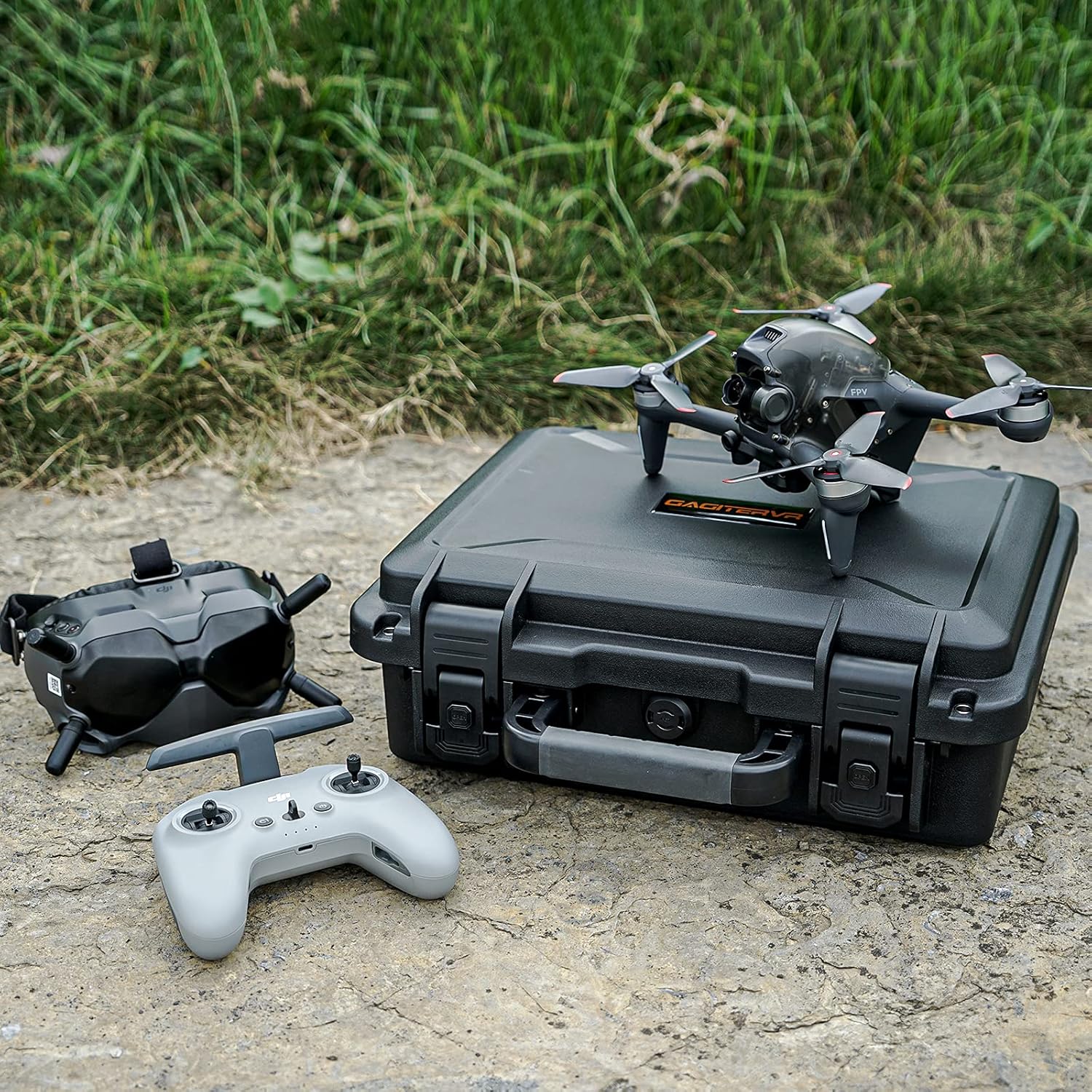 GAGITERVR Hard Carrying Case for DJI FPV Drone, Waterproof Suitcase for FPV Combo Fly More and Accessories Safe and Portable