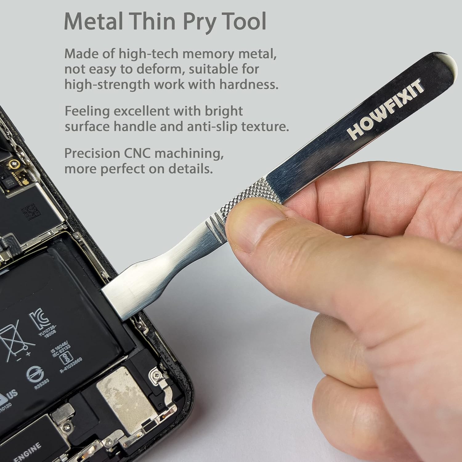 HowFixit 15-in-1 Electronics Opening Tool Kit, Professional Anti-Static Spudger Set & Pry Tools with Suction Cup for iPhone, iPad, MacBook, Laptop, Tablet, Phone Repair