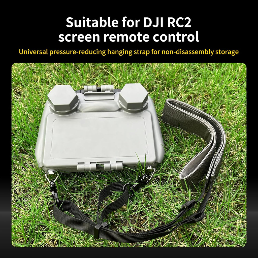 2piece Sun Hood Kit for DJI Mini 4 Pro/Flip/Air 3S/Air 3/RC 2 Controller Accessories - RC 2 Sun Shade Cover & RC 2 Neck Lanyard Bundle Grey