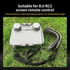 2piece Sun Hood Kit for DJI Mini 4 Pro/Flip/Air 3S/Air 3/RC 2 Controller Accessories - RC 2 Sun Shade Cover & RC 2 Neck Lanyard Bundle Grey