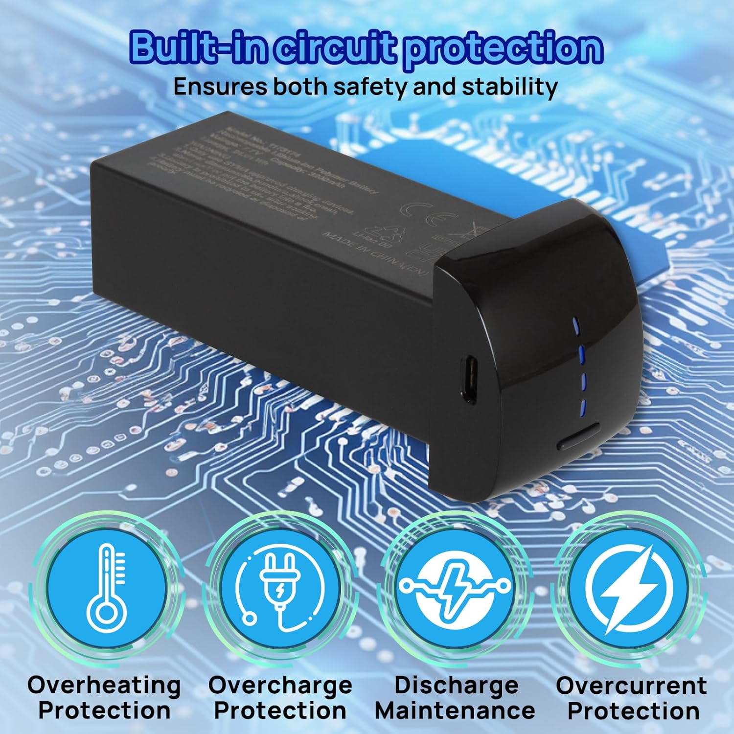 753075 7.7V 2100mAh RC Quadcopter & Drone Intelligent Modular Lithium Ion Battery Compatible for F11MINI F7MINI V11MINI F11MINI F7GIM Pro W3 RC Quadcopter