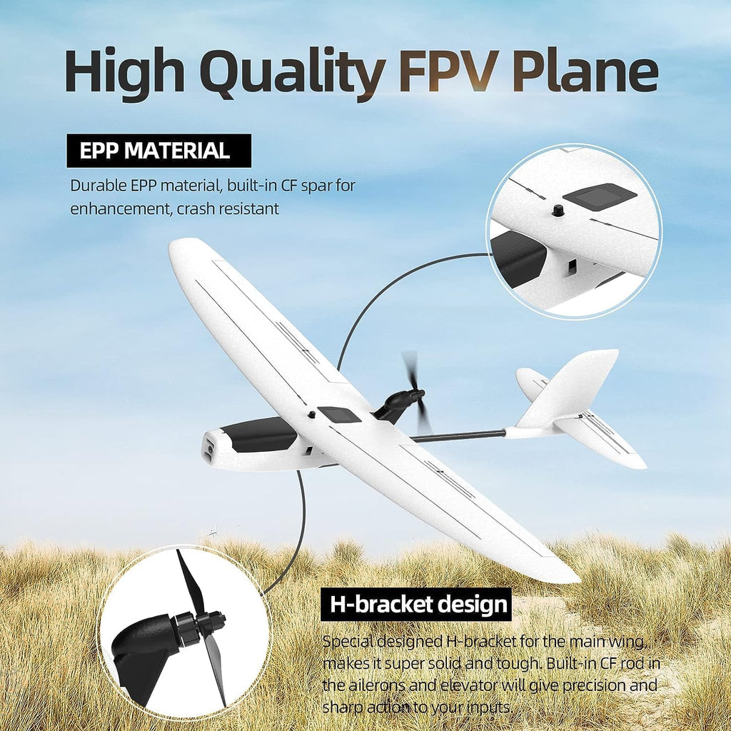 Buddy RC ZOHD Drift FPV Airplane, Entry FPV Drone RC Airplane for Adults with 870MM Wingspan, Easy Controlled RC Plane for Begginer (PNP Version,White)