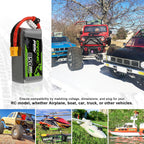 OVONIC Lipo Battery 850mAh 80C 11.1V 3S RC Battery with XT30 Connector for RC Plane DJI Quadcopter RC Airplane RC Helicopter RC Car Truck Boat 2pcs
