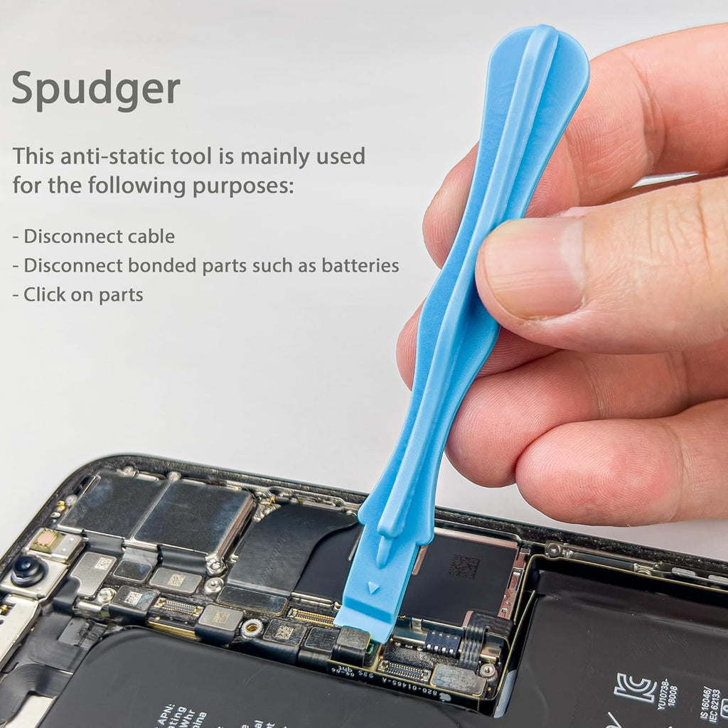 HowFixit 15-in-1 Electronics Opening Tool Kit, Professional Anti-Static Spudger Set & Pry Tools with Suction Cup for iPhone, iPad, MacBook, Laptop, Tablet, Phone Repair