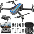 Drones with Camera for Adults 4K Brushless Motor Drone for Kids Beginners, FPV Foldable RC Quadcopter with Propeller Guards, 2 Batteries, 1500mAh, 130¡ã Lens, WiFi, Voice Control, Gesture Photography, Gift Toys for Men Boys