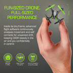 Sky Viper Dash Nano Performance RC Drone, Fast Safe Indoor Flying, Rechargeable Battery