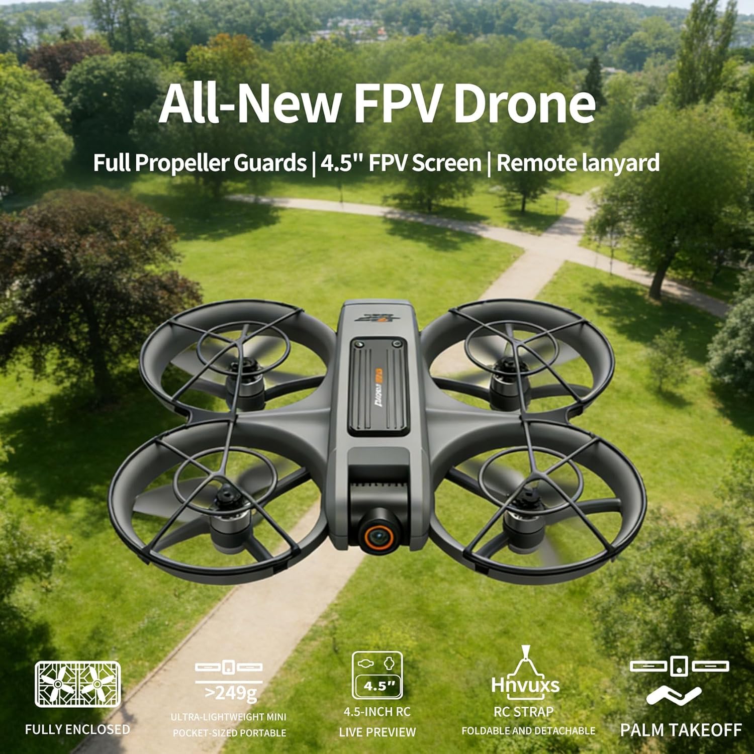 Drone With Camera For Adults - 4.5¡± Fhd Screen Remote Control, 2k Dual Camera, 40 Min Flight, Brushless Motor, Obstacle Avoidance, Follow Me, Auto Hover, One Key Takeoff/Landing, 360¡ã Flip, Includes 2 Batteries, Perfect Mini Drone For Kids And Beginners