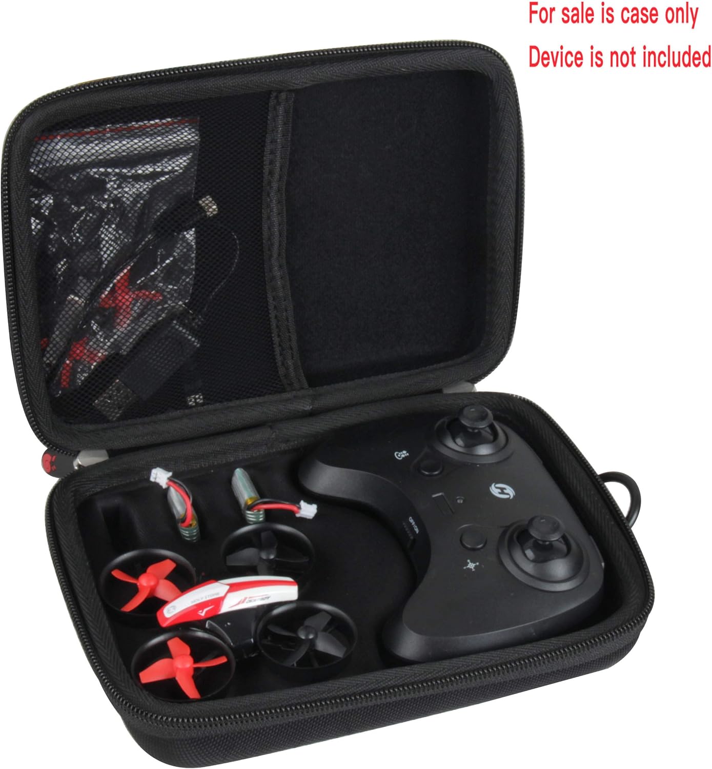 Hermitshell Hard Travel Case for Holy Stone HS210 Mini Drone RC Nano Quadcopter Indoor Small Helicopter Plane (Not Include The Drone) (Black)