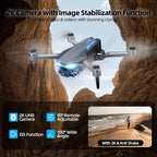 GPS Drone with 2K Camera for Adults, 5G FPV Foldable Drone with 4.5 Screen Controller, Brushless Motor, Tap Fly & Circle Fly, GPS Auto Return, Follow Me, Long Flight Time RC Quadcopter for Beginners