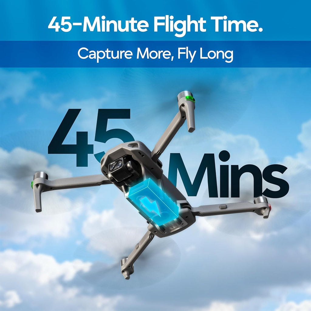 DCX Volo X EZ AI Drones ¨C Drones with Camera for Adults 4k AI-Assisted Flight Control ¨C FAA Approved Drone 4k Camera, 360¡ã Obstacle Avoidance, U.S. Support ¨C Beginner Drone for Adults