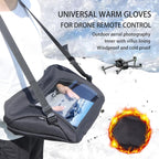 Drone Remote Control Universal Warm Gloves Wind Protection Cover Windproof for DJI Mavic 4 pro AIR 3S 3 2S 2/Neo/MINI 3 4 5 PRO NEO 2 RC/RC 2 Plus/RC-N3/RC-N2/RC-N1/RC Pro 2 Outdoor Aerial Photography Accessories