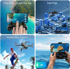 Mirason Drone with Camera, 1080P HD FPV Camera Drone with Brushless Motor, 2 Batteries, 360 Flips, Headless Mode, Gravity Control, 36 Mins Long Flight Foldable for Kids and Beginner