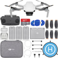 DJI Mini SE Fly More Combo - Drone Quadcopter with 3-Axis Gimbal, 2.7K Camera, GPS, 30 Mins Flight Time + 64GB Memory Card, Landing Pad + Pilot Bundle (Renewed)