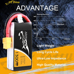 TATTU 3S 11.1V 1300mAh 45C LiPo Battery Pack with XT60 Plug for Eachine Wizard X220 QAV250 QAV180 210 Vortex 285 Mini H FLIP FPV 250S Emax Nighthawk 250 ZMR 250 HOVERSHIP MHQ2
