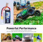 Zeee 3S Shorty Pack Lipo Battery 2200mAh 11.1V 50C Battery with XT60 Plug for RC Car Truck Vehicles RC Boat RC Drone Airplane Quadcopter Helicopter FPV RC Hobby Models