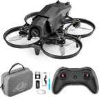FPV Racing Drone for Beginners, F108 2.5 Inch FPV Drone Kit with Optical Flow Positioning, Equipped with T8S 8 Channel 2.4GHz RC Pocket Sized Portable Transmitter,Easy to Fly RTF FPV Drone