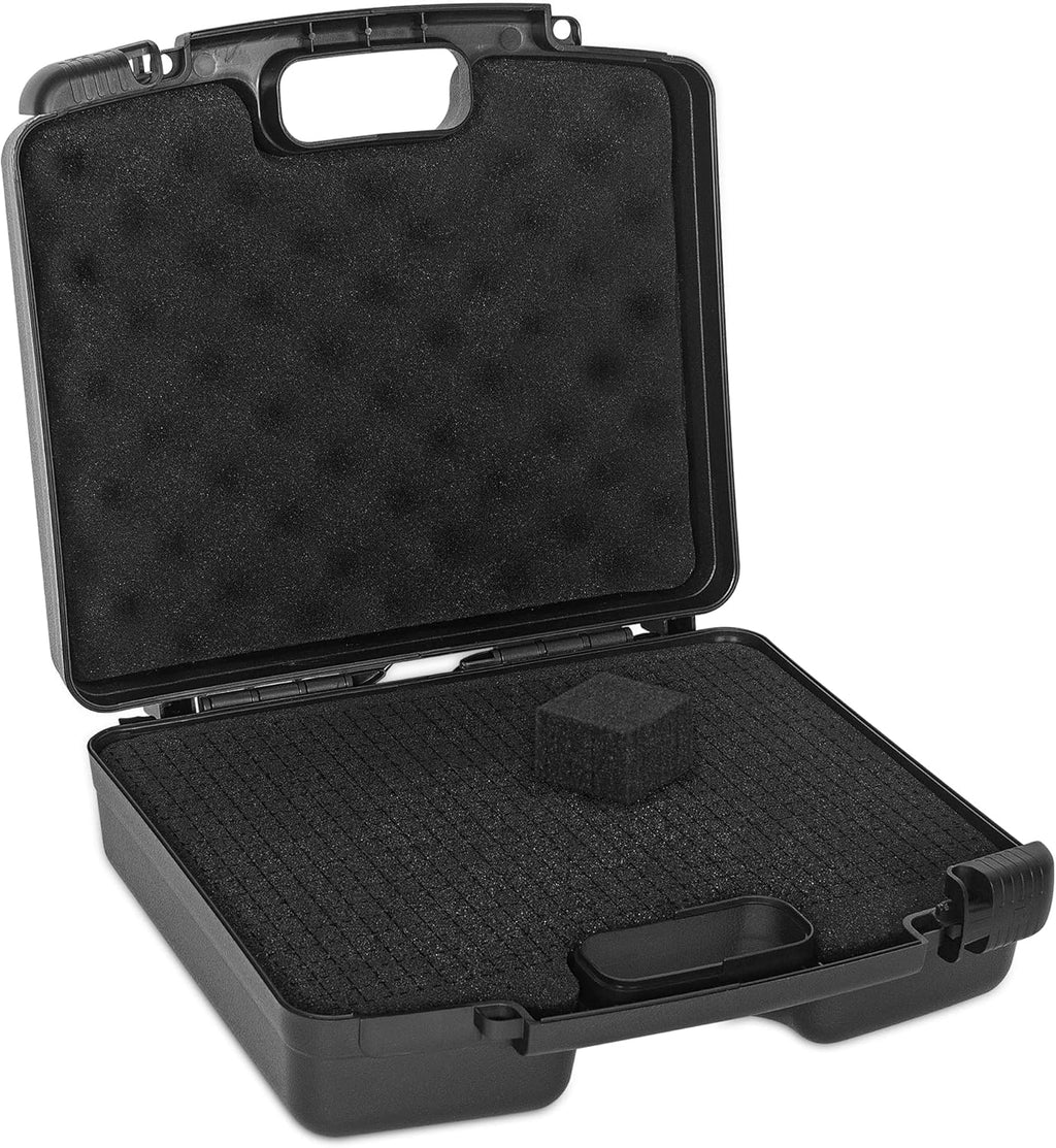 Portable Hard Case 12.2 x 9.85 x 3.77 with Customizable Diced Foam,Protects for Equipments, Electronics, Tools, Microphones, Recorder and More