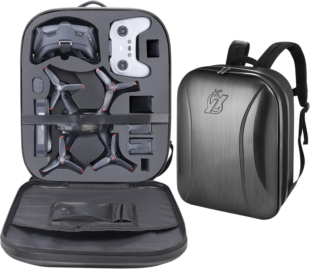 Professional Hard Case for DJI FPV Combo Drone, Waterproof Shockproof Backpack Bag for DJI FPV Explorer Fly More Kit Drone, Goggles V2/ Goggles Integra (FPV Drone Backpack)