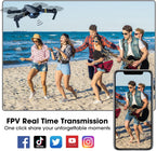 MOCVOO Drones with Camera for Adults Kids, Foldable RC Quadcopter, Helicopter Toys, 1080P FPV Video Drone for Beginners, 2 Batteries, Carrying Case, One Key Start, Altitude Hold,Headless Mode,3D Flips