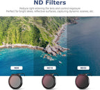 JJC Neo Drone CPL ND Filter Set, CPL ND8 ND16 ND32 Polarizing Neutral Density Filters Kit for DJI Neo Drone Fly More Combo, Multi Coated HD Optical Glass Filter with Lightweight Aluminum Frame